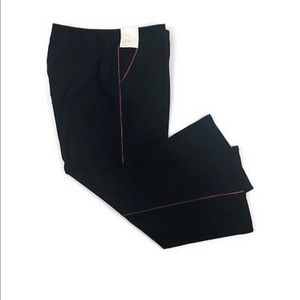 A New Day Women's Slacks Navy Blue w/ Red Piping